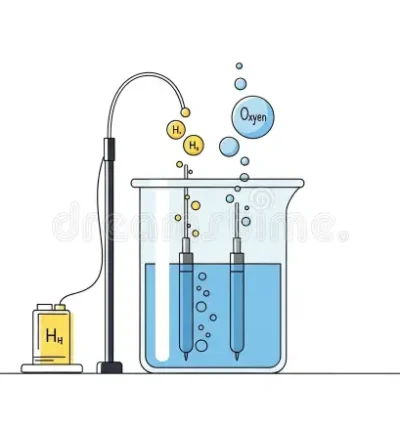 illustration-laboratory-setup-showing-electrolysis-water-where-electric-current-passes-two-electrodes-immersed-433971567
